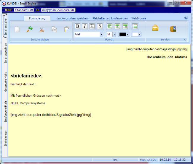 Die KUNDE! Email Engine Die KUNDE! Email Engine