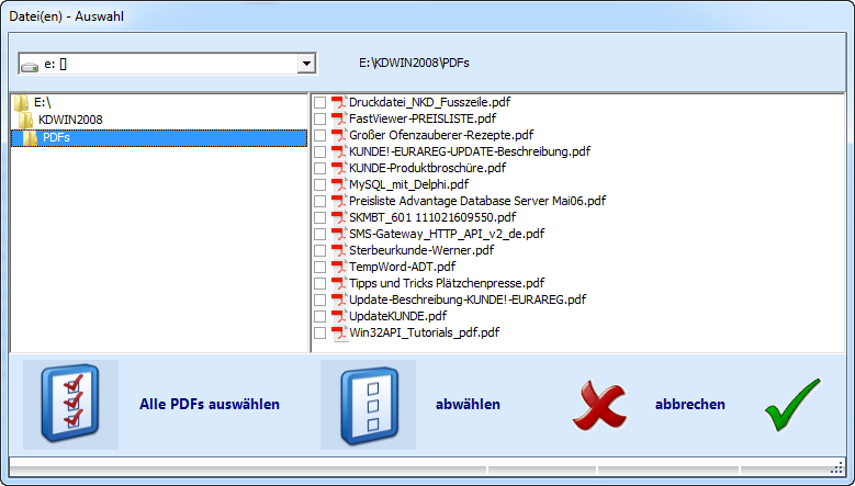 PDFs einlesen PDFs einlesen