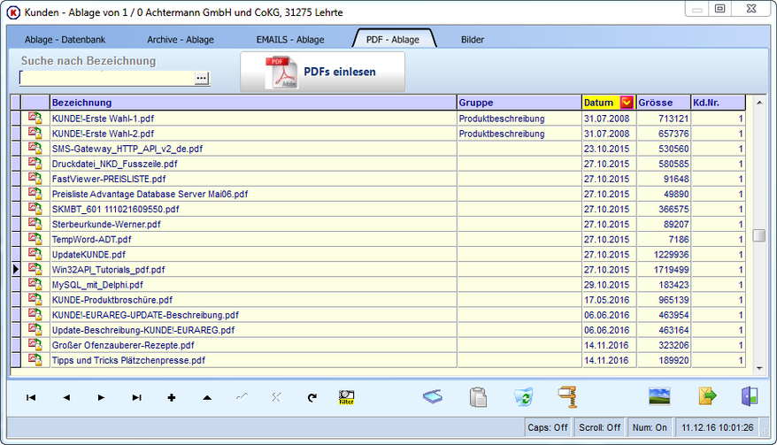 Die PDF Ablage Die PDF Ablage